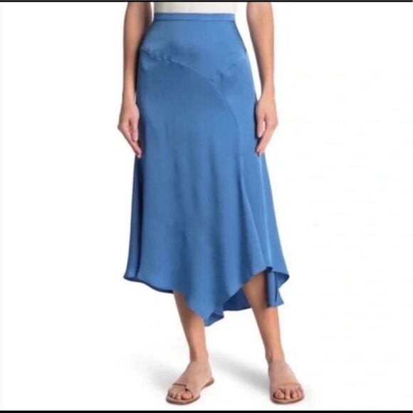 Veronica Beard Dresses & Skirts - Veronica Beard Asymmetric Satin Midi Skirt NWT